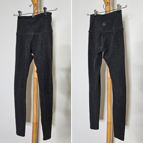Beyond Yoga Spacedye Caught In The Midi High Waisted Legging Charcoal Size XS - Picture 3 of 5
